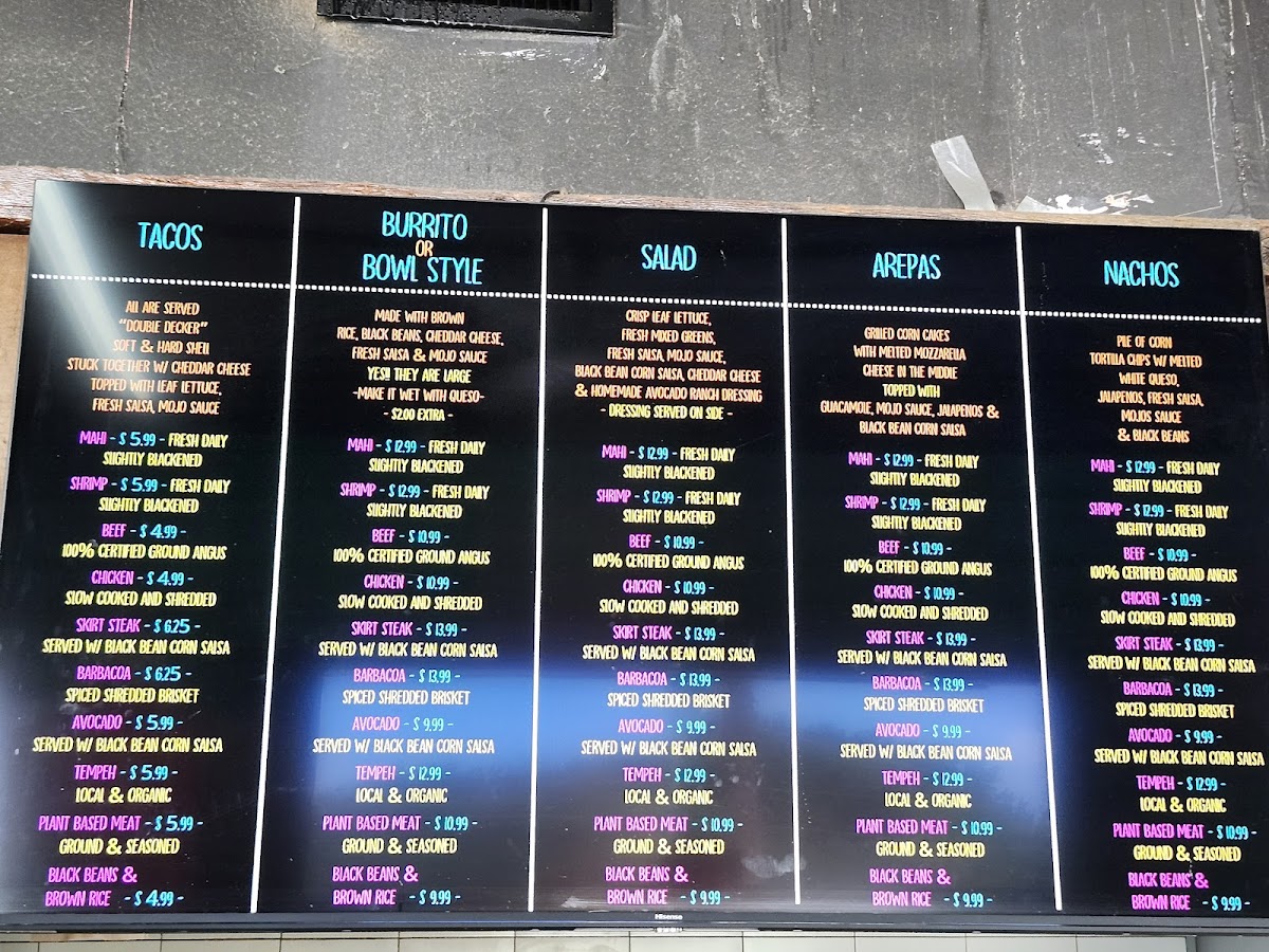 Mojo's Tacos Menu - Image 2