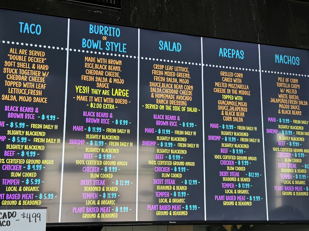Mojo's Tacos Menu - Image 5